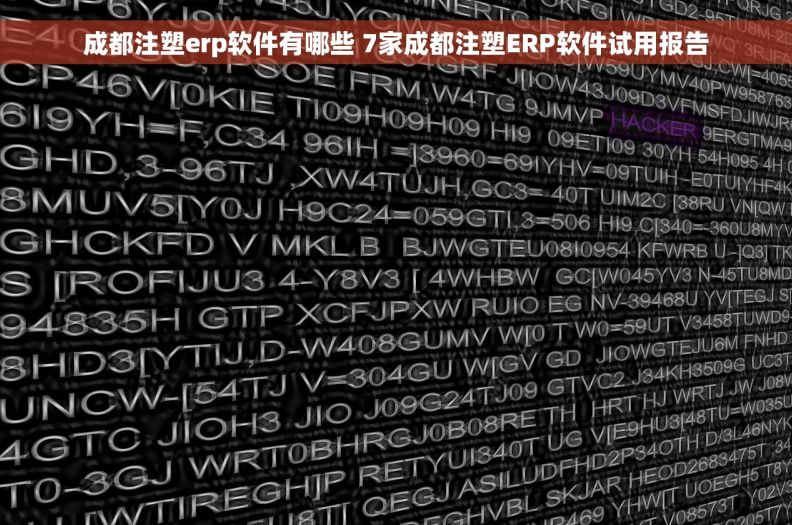 成都注塑erp软件有哪些 7家成都注塑ERP软件试用报告