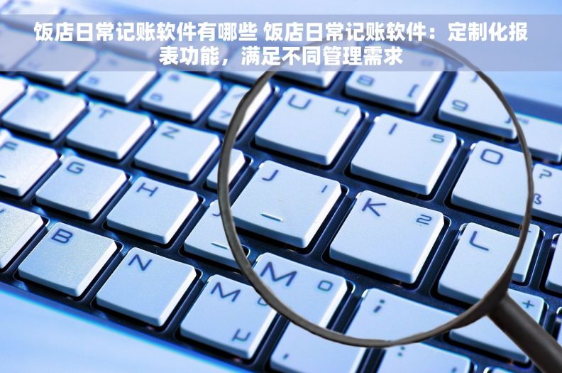 饭店日常记账软件有哪些 饭店日常记账软件：定制化报表功能，满足不同管理需求