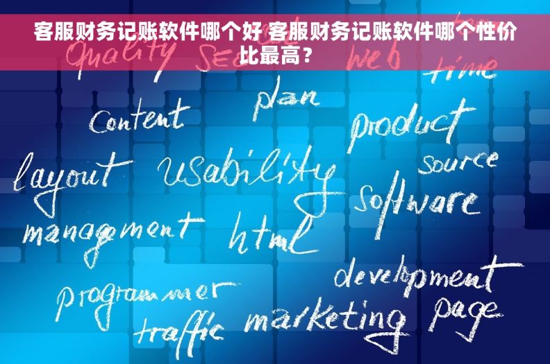 客服财务记账软件哪个好 客服财务记账软件哪个性价比最高？