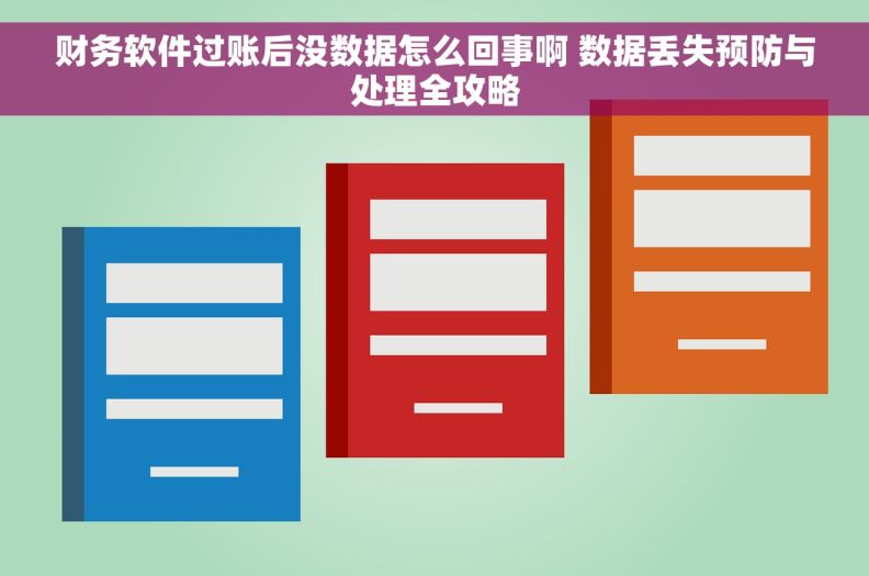 财务软件过账后没数据怎么回事啊 数据丢失预防与处理全攻略