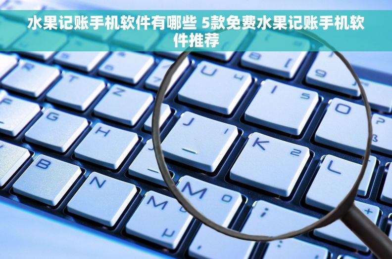 水果记账手机软件有哪些 5款免费水果记账手机软件推荐