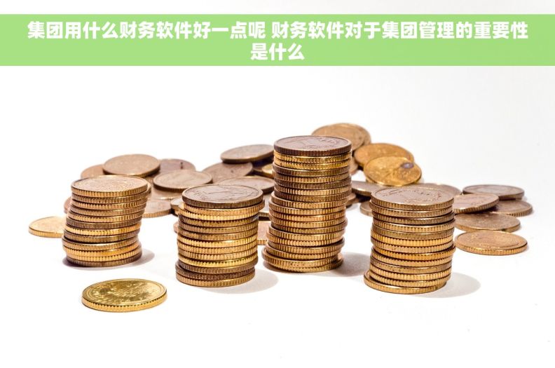 集团用什么财务软件好一点呢 财务软件对于集团管理的重要性是什么