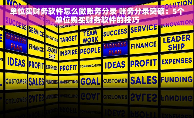 单位买财务软件怎么做账务分录 账务分录突破：5个单位购买财务软件的技巧