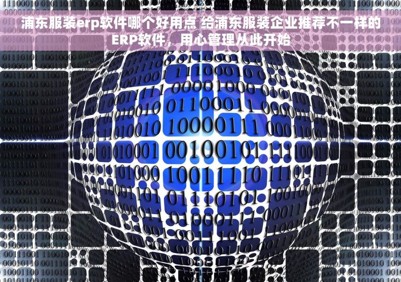 浦东服装erp软件哪个好用点 给浦东服装企业推荐不一样的ERP软件，用心管理从此开始