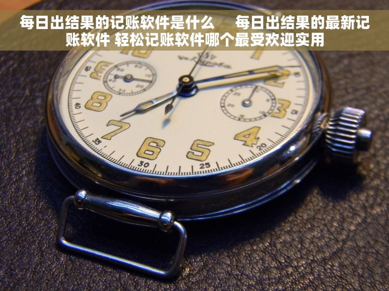 每日出结果的记账软件是什么     每日出结果的最新记账软件 轻松记账软件哪个最受欢迎实用