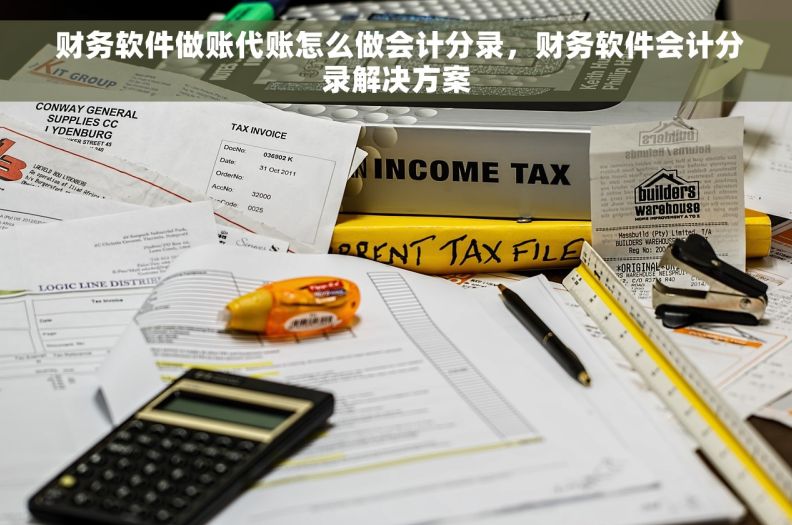  财务软件做账代账怎么做会计分录，财务软件会计分录解决方案