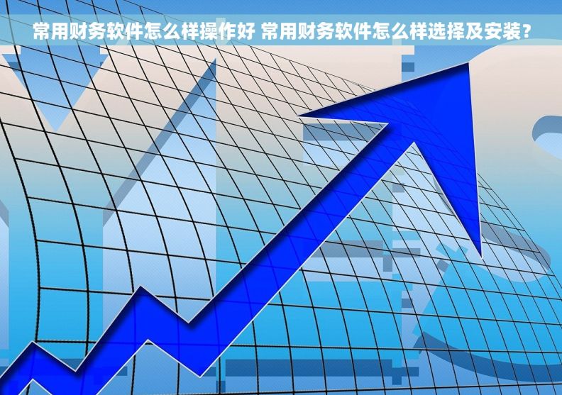 常用财务软件怎么样操作好 常用财务软件怎么样选择及安装？