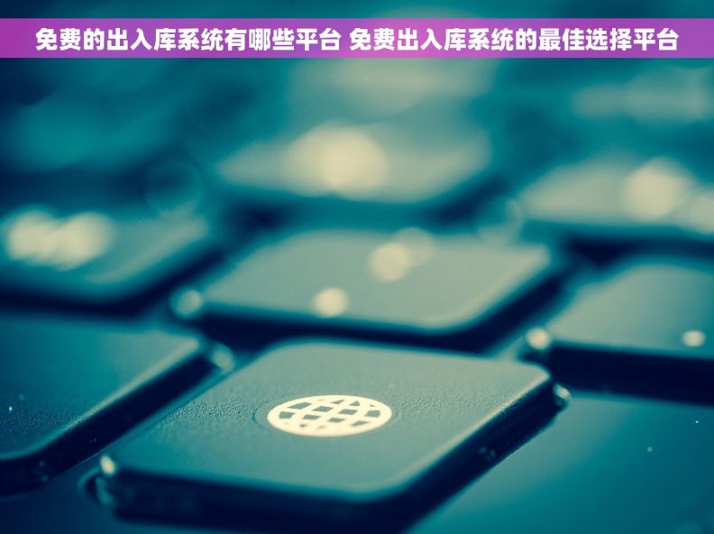 免费的出入库系统有哪些平台 免费出入库系统的最佳选择平台