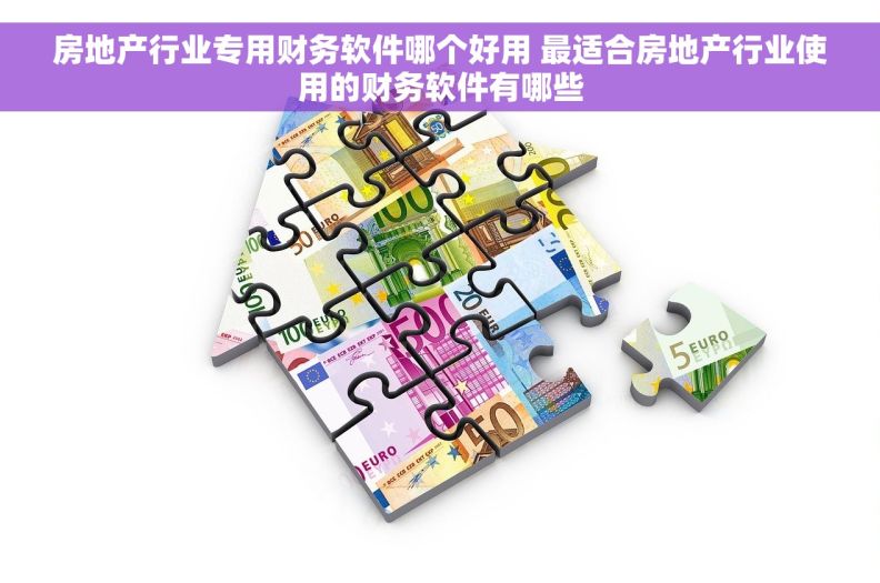 房地产行业专用财务软件哪个好用 最适合房地产行业使用的财务软件有哪些
