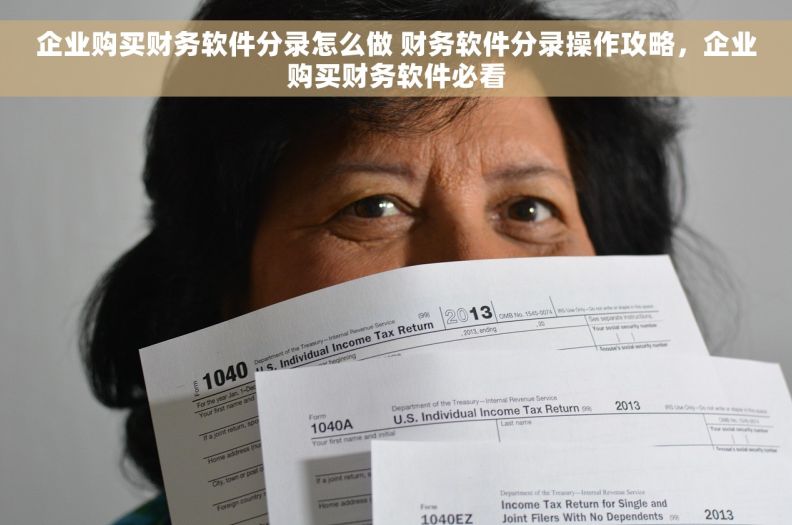 企业购买财务软件分录怎么做 财务软件分录操作攻略，企业购买财务软件必看