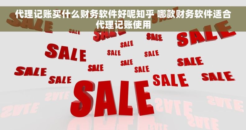 代理记账买什么财务软件好呢知乎 哪款财务软件适合代理记账使用