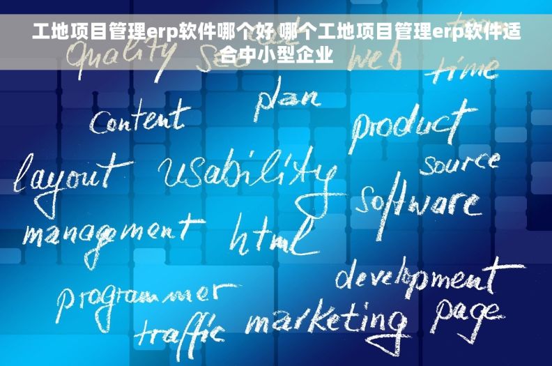 工地项目管理erp软件哪个好 哪个工地项目管理erp软件适合中小型企业