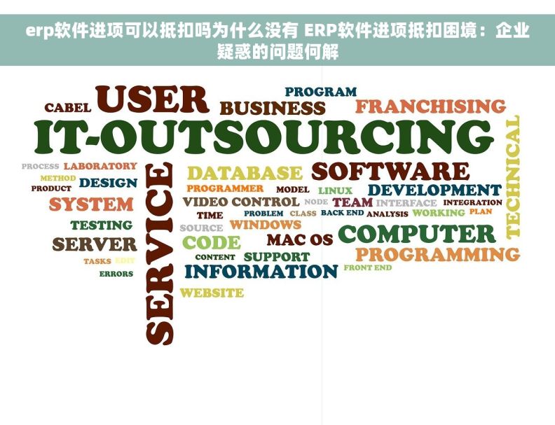 erp软件进项可以抵扣吗为什么没有 ERP软件进项抵扣困境：企业疑惑的问题何解