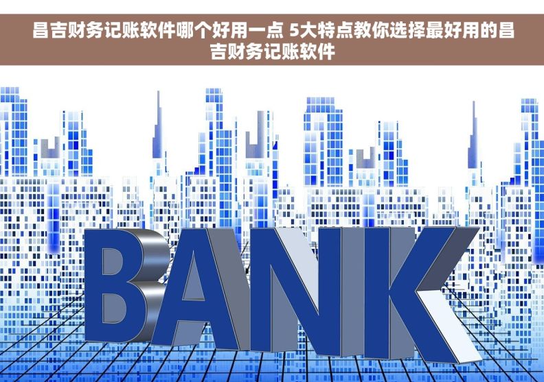 昌吉财务记账软件哪个好用一点 5大特点教你选择最好用的昌吉财务记账软件