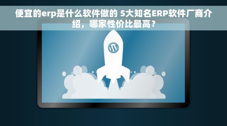 便宜的erp是什么软件做的 5大知名ERP软件厂商介绍，哪家性价比最高？