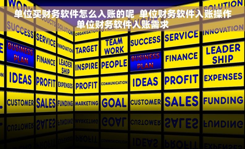 单位买财务软件怎么入账的呢  单位财务软件入账操作单位财务软件入账需求