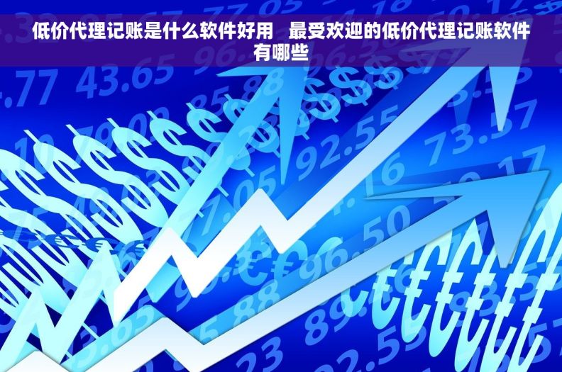 低价代理记账是什么软件好用   最受欢迎的低价代理记账软件有哪些