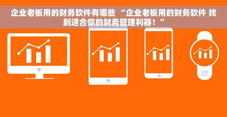 企业老板用的财务软件有哪些 “企业老板用的财务软件 找到适合你的财务管理利器！”