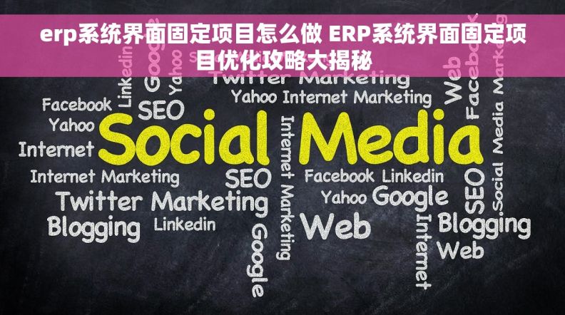 erp系统界面固定项目怎么做 ERP系统界面固定项目优化攻略大揭秘