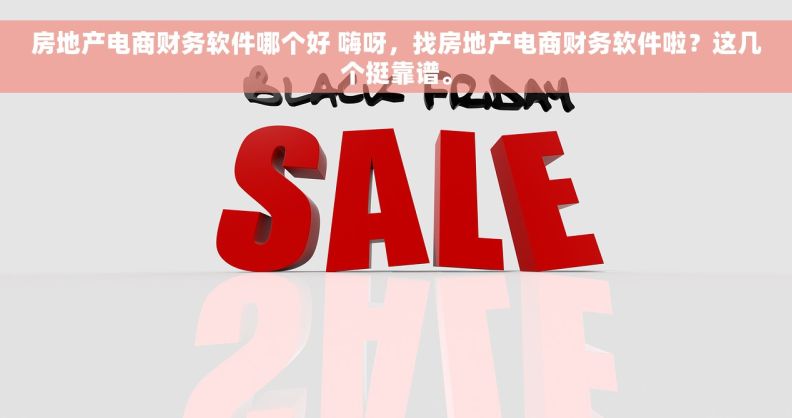 房地产电商财务软件哪个好 嗨呀，找房地产电商财务软件啦？这几个挺靠谱。