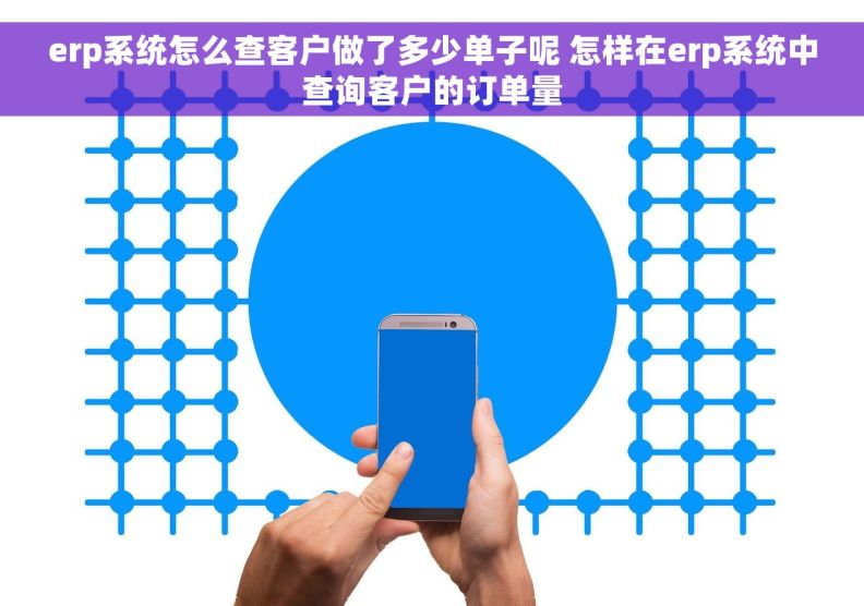 erp系统怎么查客户做了多少单子呢 怎样在erp系统中查询客户的订单量