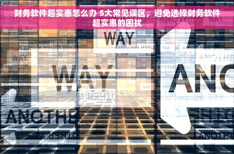 财务软件超实惠怎么办 5大常见误区，避免选择财务软件超实惠的困扰