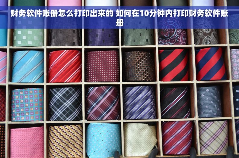 财务软件账册怎么打印出来的 如何在10分钟内打印财务软件账册
