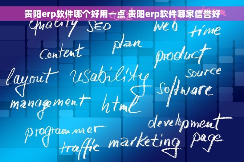 贵阳erp软件哪个好用一点 贵阳erp软件哪家信誉好