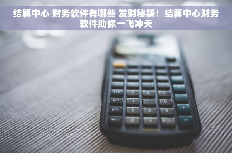 结算中心 财务软件有哪些 发财秘籍！结算中心财务软件助你一飞冲天