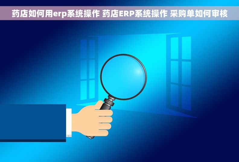 药店如何用erp系统操作 药店ERP系统操作 采购单如何审核