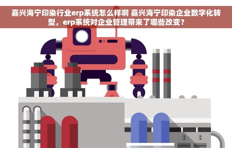 嘉兴海宁印染行业erp系统怎么样啊 嘉兴海宁印染企业数字化转型，erp系统对企业管理带来了哪些改变？