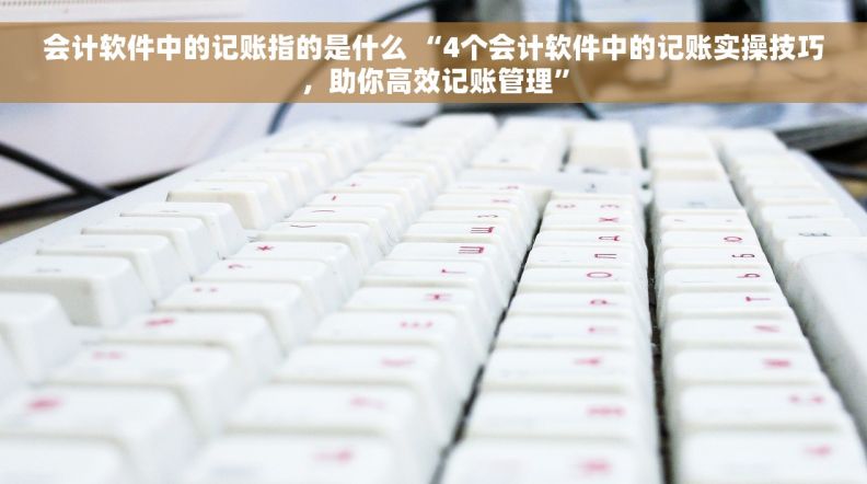会计软件中的记账指的是什么 “4个会计软件中的记账实操技巧，助你高效记账管理”