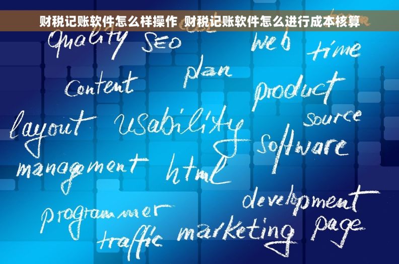 财税记账软件怎么样操作  财税记账软件怎么进行成本核算