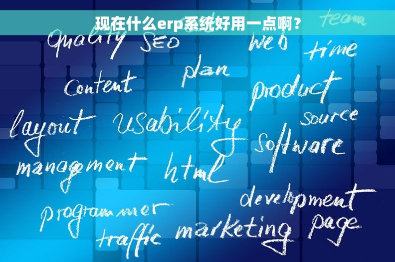 现在什么erp系统好用一点啊？