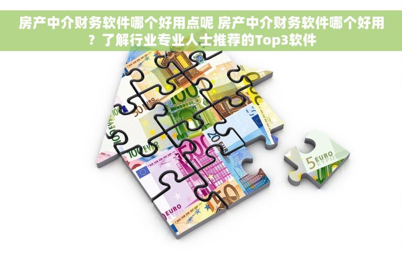 房产中介财务软件哪个好用点呢 房产中介财务软件哪个好用？了解行业专业人士推荐的Top3软件