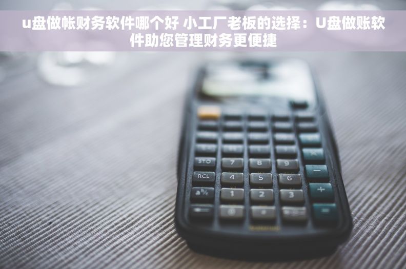 u盘做帐财务软件哪个好 小工厂老板的选择：U盘做账软件助您管理财务更便捷
