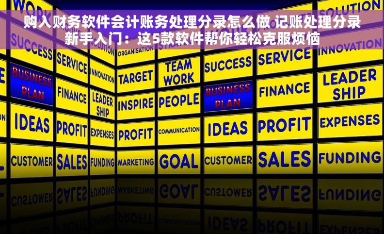 购入财务软件会计账务处理分录怎么做 记账处理分录新手入门：这5款软件帮你轻松克服烦恼