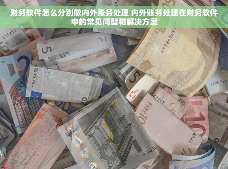 财务软件怎么分别做内外账务处理 内外账务处理在财务软件中的常见问题和解决方案