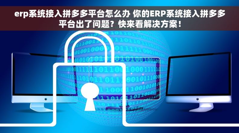 erp系统接入拼多多平台怎么办 你的ERP系统接入拼多多平台出了问题？快来看解决方案！