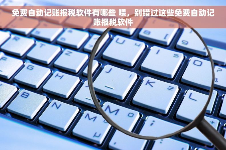 免费自动记账报税软件有哪些 喂，别错过这些免费自动记账报税软件