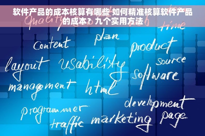 软件产品的成本核算有哪些 如何精准核算软件产品的成本？九个实用方法