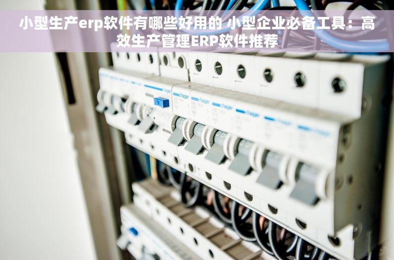 小型生产erp软件有哪些好用的 小型企业必备工具：高效生产管理ERP软件推荐