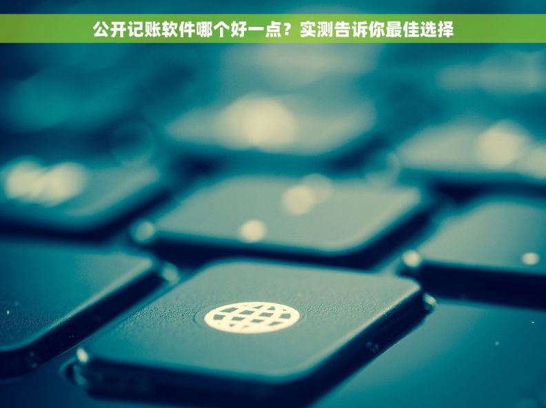 公开记账软件哪个好一点？实测告诉你最佳选择