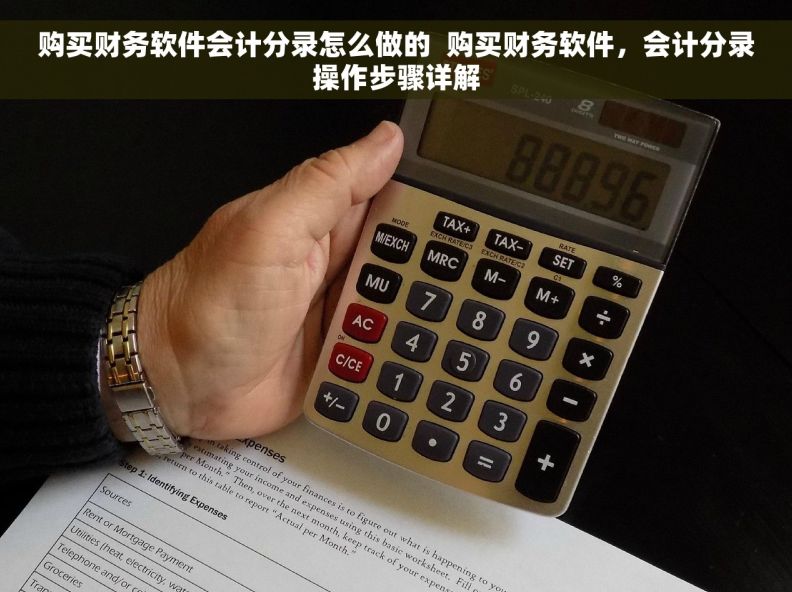 购买财务软件会计分录怎么做的  购买财务软件，会计分录操作步骤详解