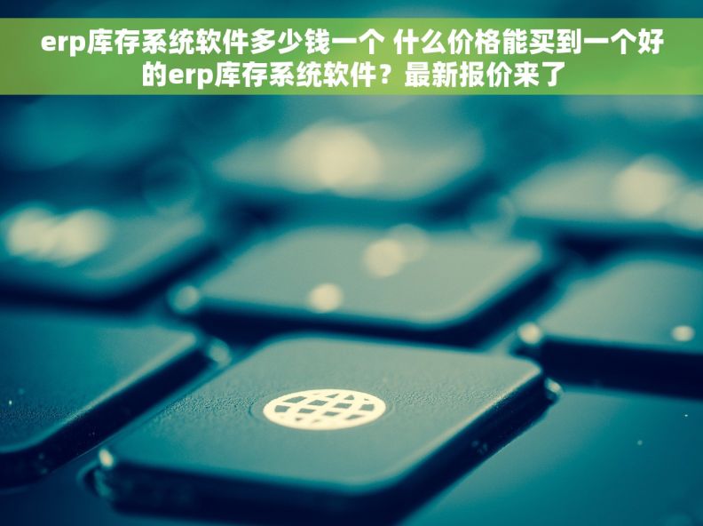 erp库存系统软件多少钱一个 什么价格能买到一个好的erp库存系统软件？最新报价来了
