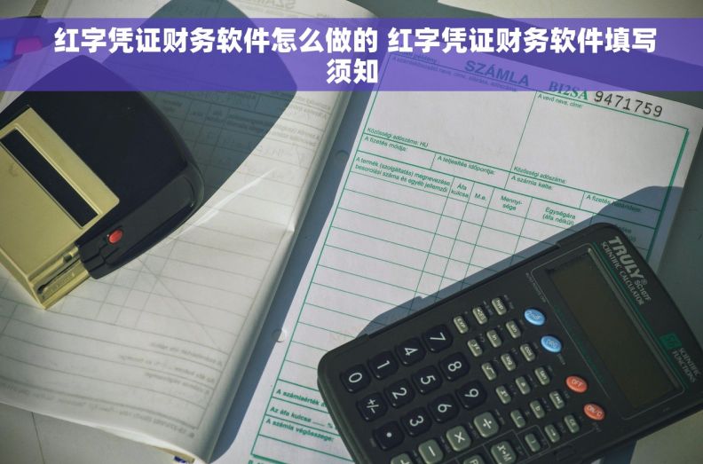  红字凭证财务软件怎么做的 红字凭证财务软件填写须知
