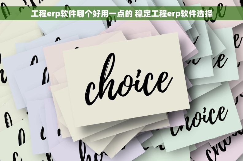 工程erp软件哪个好用一点的 稳定工程erp软件选择