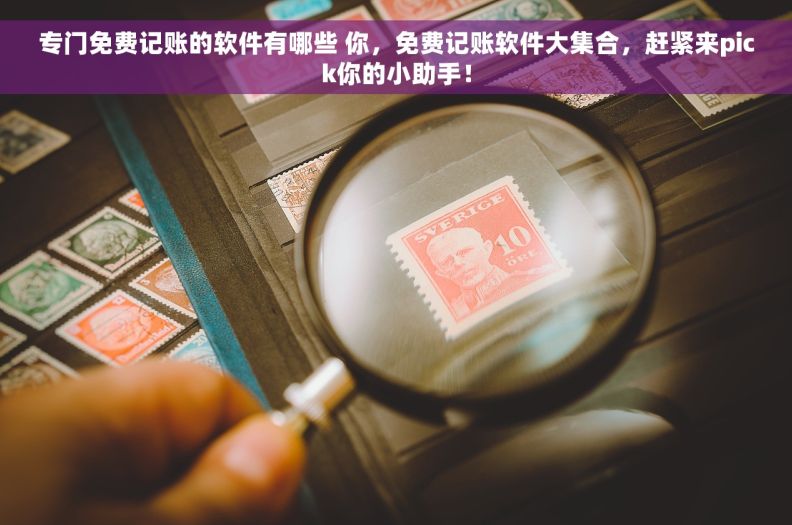 专门免费记账的软件有哪些 你，免费记账软件大集合，赶紧来pick你的小助手！