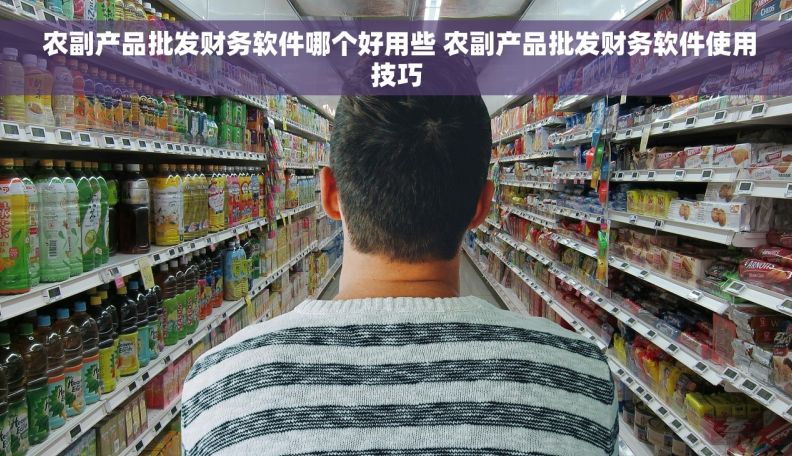  农副产品批发财务软件哪个好用些 农副产品批发财务软件使用技巧