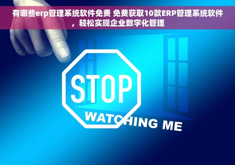 有哪些erp管理系统软件免费 免费获取10款ERP管理系统软件，轻松实现企业数字化管理